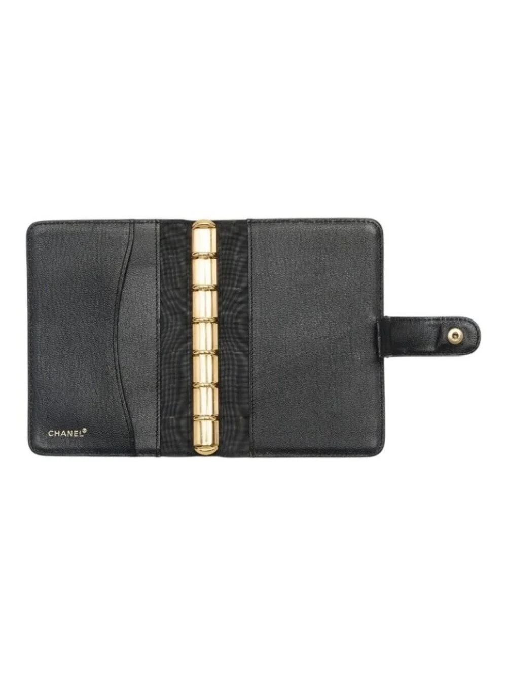 Chanel CC Logo Notebook Cover Leather Agenda